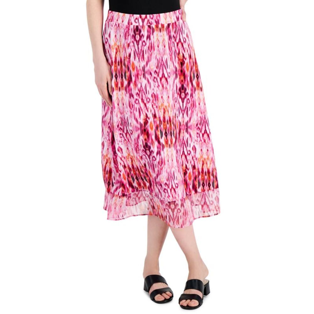 JM Collection Womens Ikat Dreams Printed Skirt